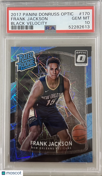 Graded 2017 Panini Donruss Optic Black Velocity PSA 10 Frank Jackson #170 Basketball Card