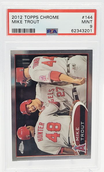 2012 Topps Chrome #144 Mike Trout PSA 9