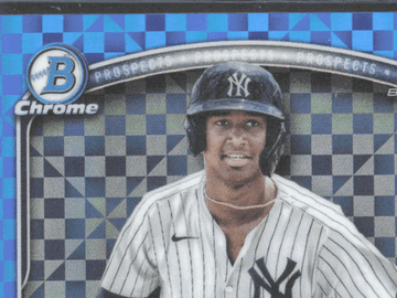 2025 Topps Bowman Chrome Engelth Urena #CPA-EU Blue Mega Box Refractor /8. 1st Bowman