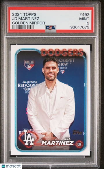 2024 Topps JD Martinez #492 Golden Mirror PSA 9