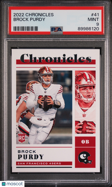 2022 Panini Chronicles Brock Purdy #41 PSA 9