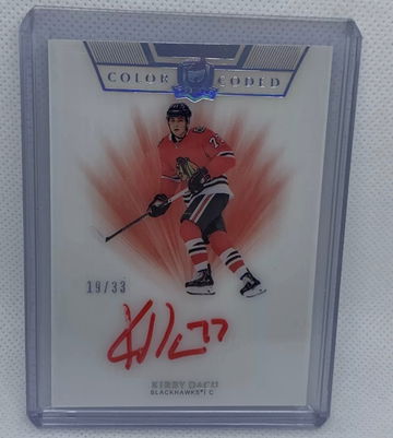 KIRBY DACH: 2019-20 Upper Deck The Cup – COLOR CODED AUTO #19/33 (CC-KD)
