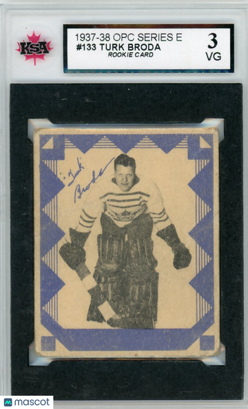 1937 O-Pee-Chee Turk Broda #133 KSA 3