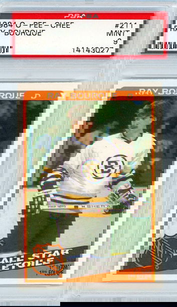 1984 OPC O-Pee-Chee Ray Bourque All-Star #211 PSA 9 P1310