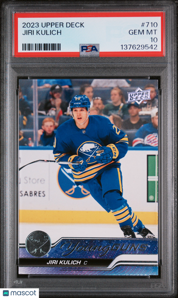 2023-24 Upper Deck Jiri Kulich #710 Young Guns Rookie PSA 10