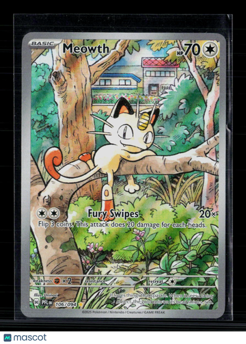 Pokemon 2025 Prismatic Evolutions Meowth #106/94