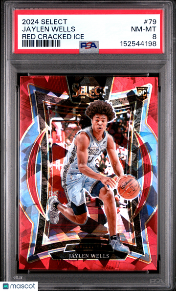 2024 Panini Select Jaylen Wells #79 Red Cracked Ice Short Print Nicely Centered Mint Parallel/Variety Rookie Insert Low