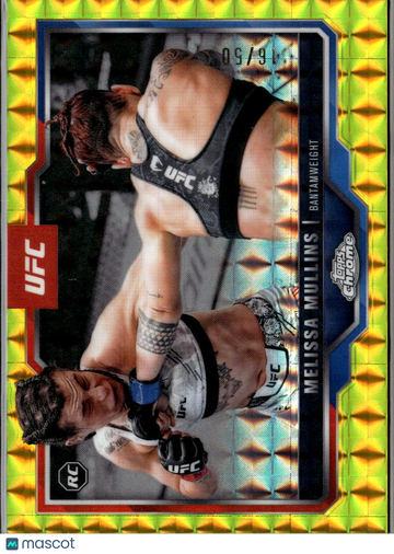 Melissa Mullins 2024 Topps Chrome UFC RC Gold Diamond Refractor /91