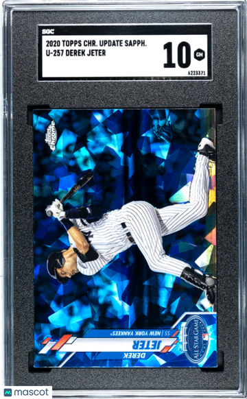 2020 Topps Chrome Update Sapphire Derek Jeter #U-257 SGC 10