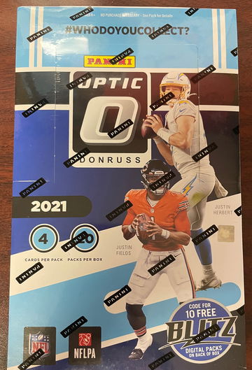 2021 PANINI DONRUSS OPTIC FOOTBALL HOBBY BOX - 1 AUTO PER BOX