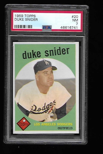 1959 Topps Duke Snider PSA 7