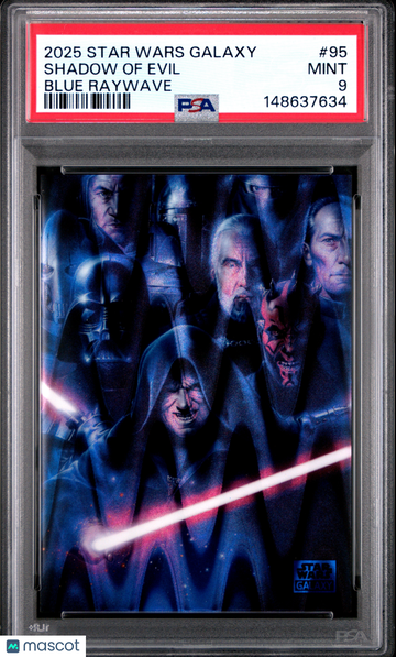 2025 Topps Chrome Star Wars Galaxy Shadow Of Evil #95 PSA 9