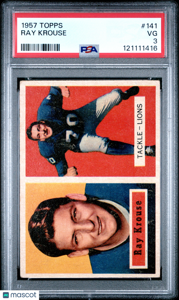 1957 Topps Ray Krouse #141 PSA 3