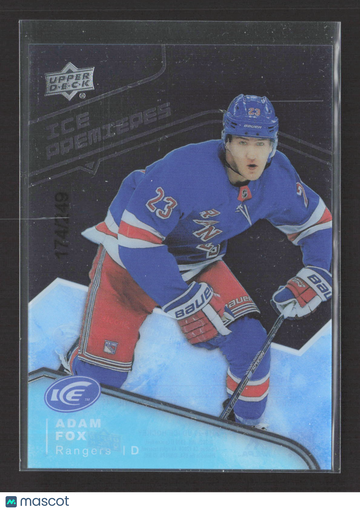 2020 Upper Deck Ice Ice Premieres Adam Fox #137 /249