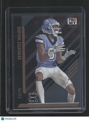 2024 PRO SET PURE DEVONTEZ WALKER #121 23/75 ROOKIE SN