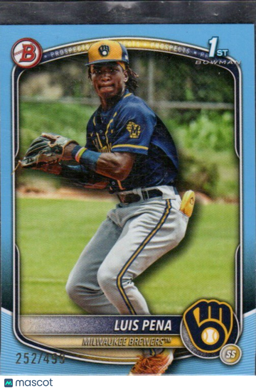 2025 Bowman Luis Pena #BP-38 Prospects Sky Blue SN