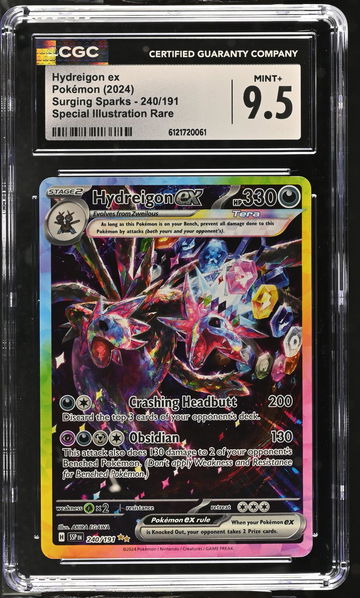 2024 Pokemon #240/191 Hydreigon ex Surging Sparks CGC 9.5