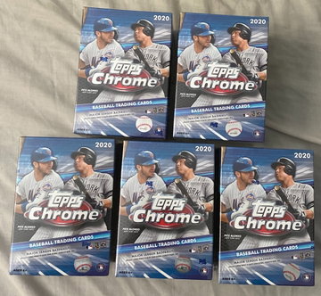 5X 2020 Topps Chrome Blaster Boxes