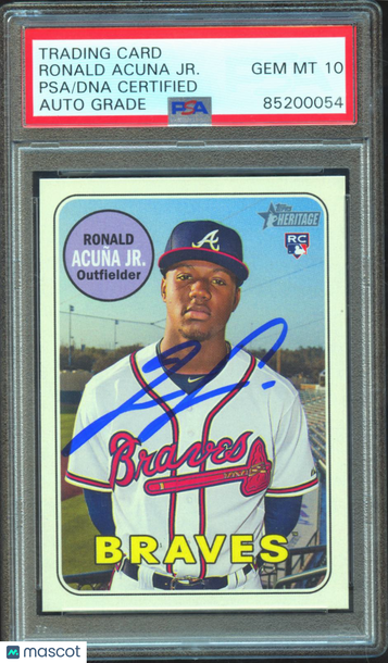 Ronald Acuna JR. 2018 PSA A Auto 10