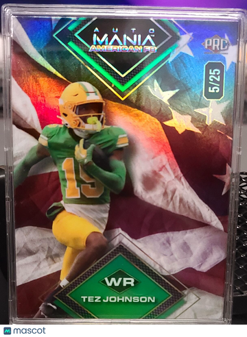 2024 AutoMania American FB Tez Johnson #AMAQ-TJ SN
