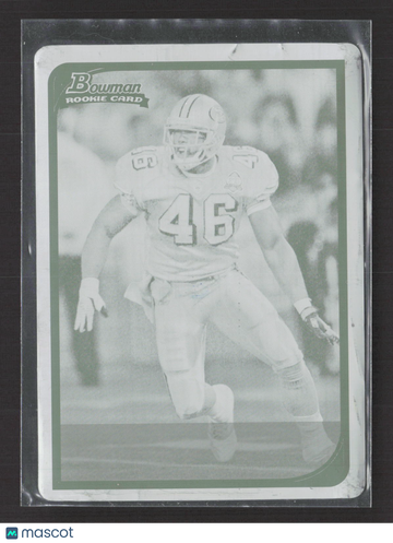 2006 Bowman Football Delanie Walker #266 Cyan Printing Plate /1 Cyan Printing Plate