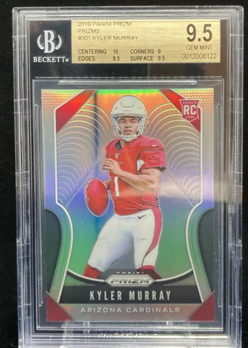 Kyler Murray 2019 Prizm Silver BGS 9.5 with 10 