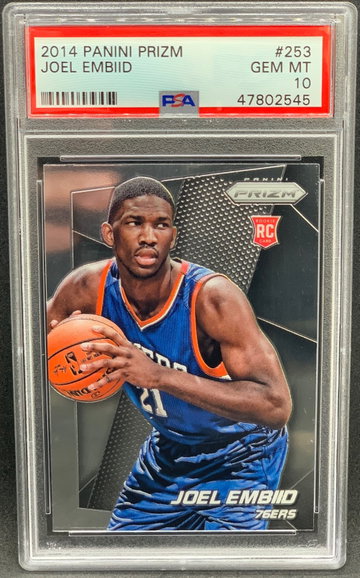 Joel Embiid 2014 Panini Prizm PSA 10