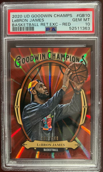 2020 Upper Deck Goodwin Champions LeBron James Retail Exclusive Red #/249