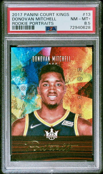 2017-18 Panini Court Kings Donovan Mitchell Rookie Portraits /175 PSA 8.5 NM-MT+ Utah Jazz SP
