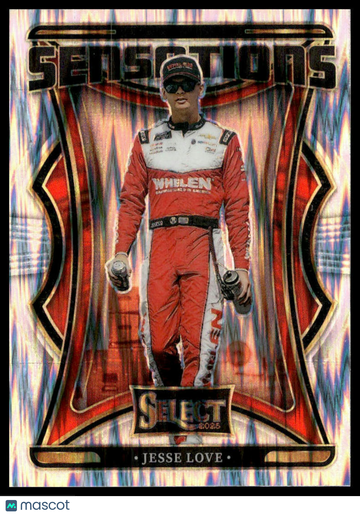 2025 Panini Select Racing Jesse Love #28 Flash Prizm