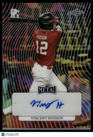 2023 Leaf Metal Perfect Game Marble Vincent Hudson #MA-VH1 Metal Auto Marble SN AU
