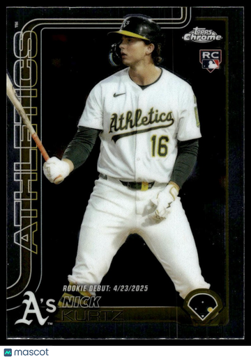 2025 Topps Chrome Update Nick Kurtz #USC180 RC