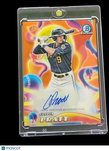 2025 Bowman Chrome Melt Mashers Cooper Pratt #MMA-CP Orange