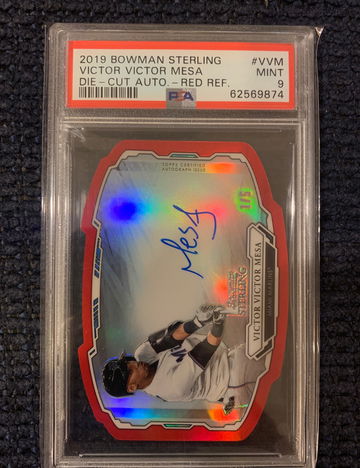 2019 Bowman Sterling Red Die Cut Victor Victor Mesa Auto #1/5