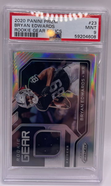 2020 Panini Prizm Bryan Edwards Rookie Gear RelicsPSA9
