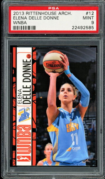 2013 Rittenhouse WNBA # 12  Eleba Delle Donne  RC  PSA 9