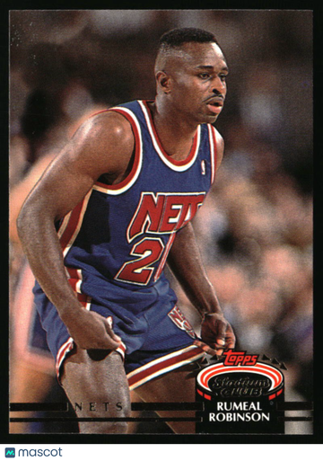 1992-93 Stadium Club Rumeal Robinson #380 New Jersey Nets