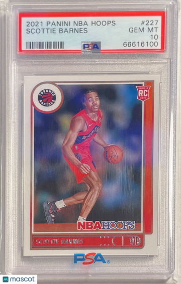 2021 Panini NBA Hoops Scottie Barnes #227 PSA 10