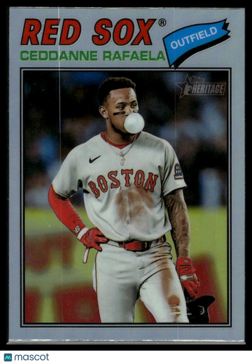 2026 Topps Heritage Ceddanne Rafaela #397 Chrome Refractors