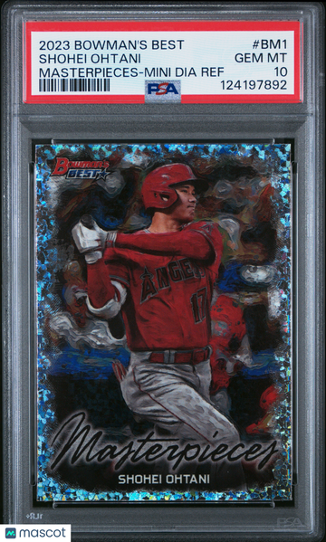 2023 Bowman's Best Bowman Masterpieces Shohei Ohtani #BM1 Mini Dia Ref PSA 10