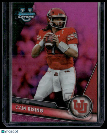 2023 Bowman University Chrome Cam Rising #198 Pink Refractor