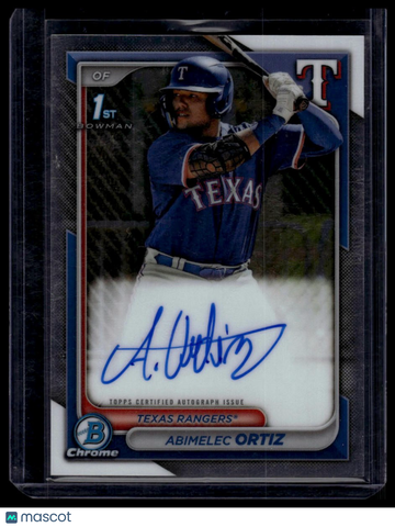 2024 Bowman Abimelec Ortiz #CPA-AO Chrome Prospect Autographs AU