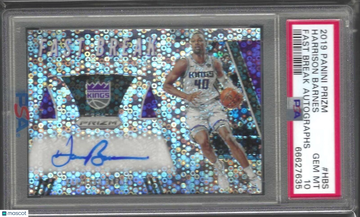 2019 Panini Prizm Fast Break Autographs Harrison Barnes #HBS PSA 10