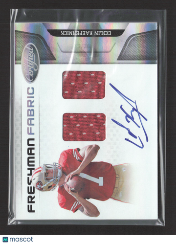 2011 Panini Certified Freshman Fabric Colin Kaepernick #282 Dual Jersey Patch