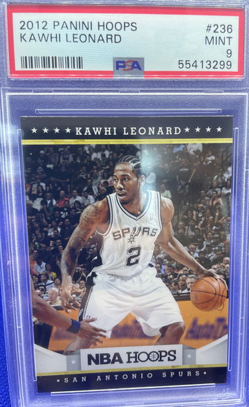 2012-13 Panini Hoops #236 Kawhi Leonard San Antonio Spurs RC Rookie PSA 9 MINT