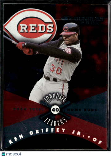 Ken Griffey Jr. 2001 Donruss Longball Leaders 0526/1000 Serial Numbered Cincinnati Reds