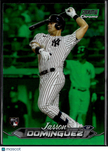 Jasson Dominguez 2024 Topps Stadium Club Chrome RC Green New York Yankees