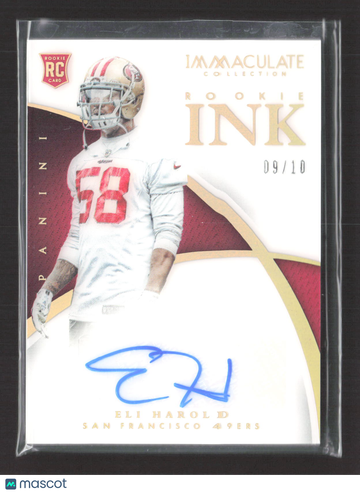 2015 Panini Immaculate Collection Rookie Ink Eli Harold #RI-EH /10 RC