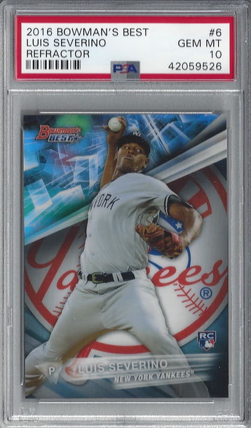 2016 Bowman's Best Refractor Luis Severino (RC) PSA 10