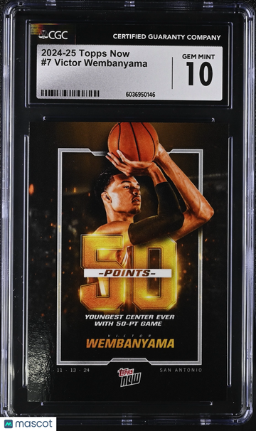 2024-25 Topps Now Victor Wembanyama #7 CGC 10